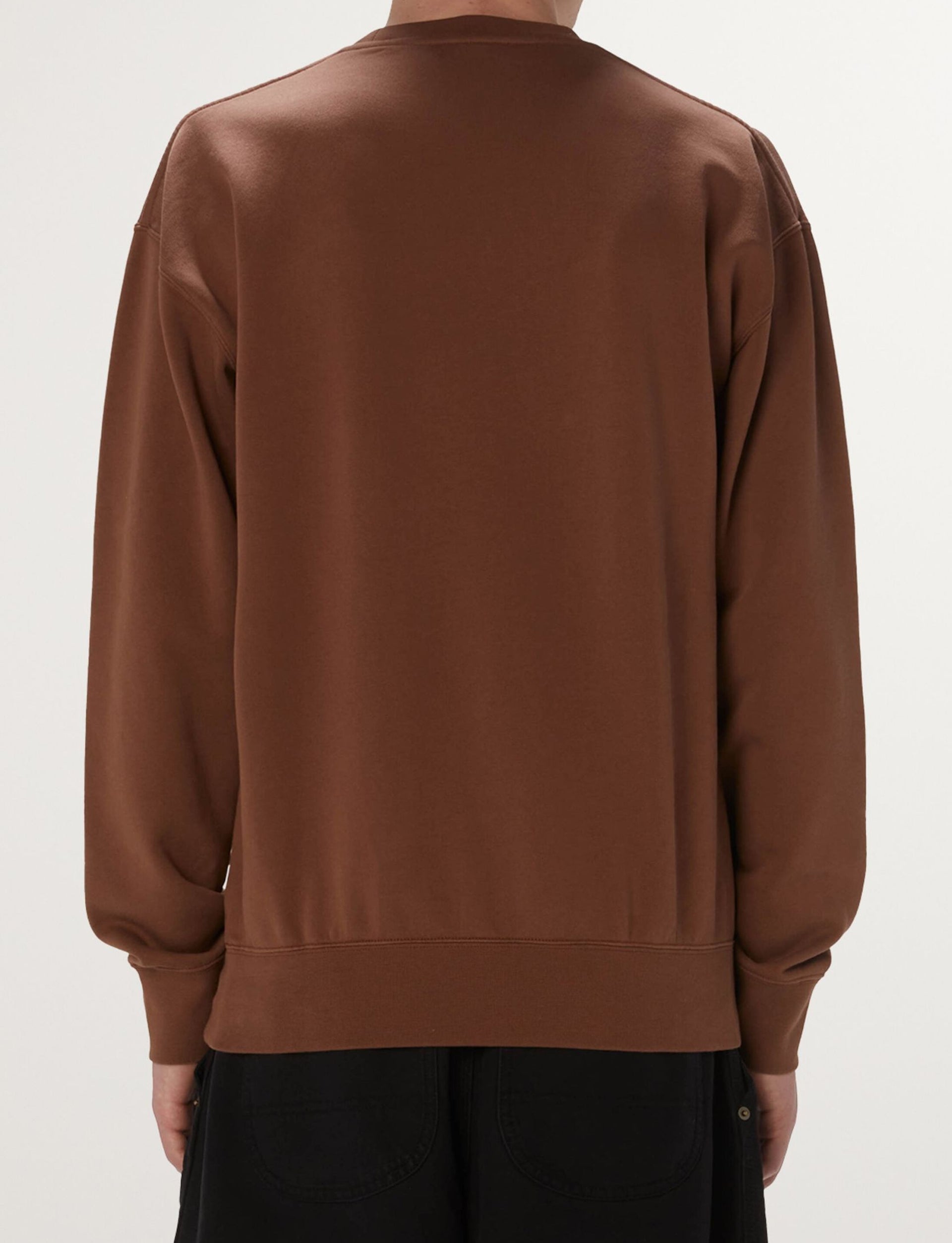 JW ANDERSON FLOWER POT PRINT SWEATSHIRT BROWN