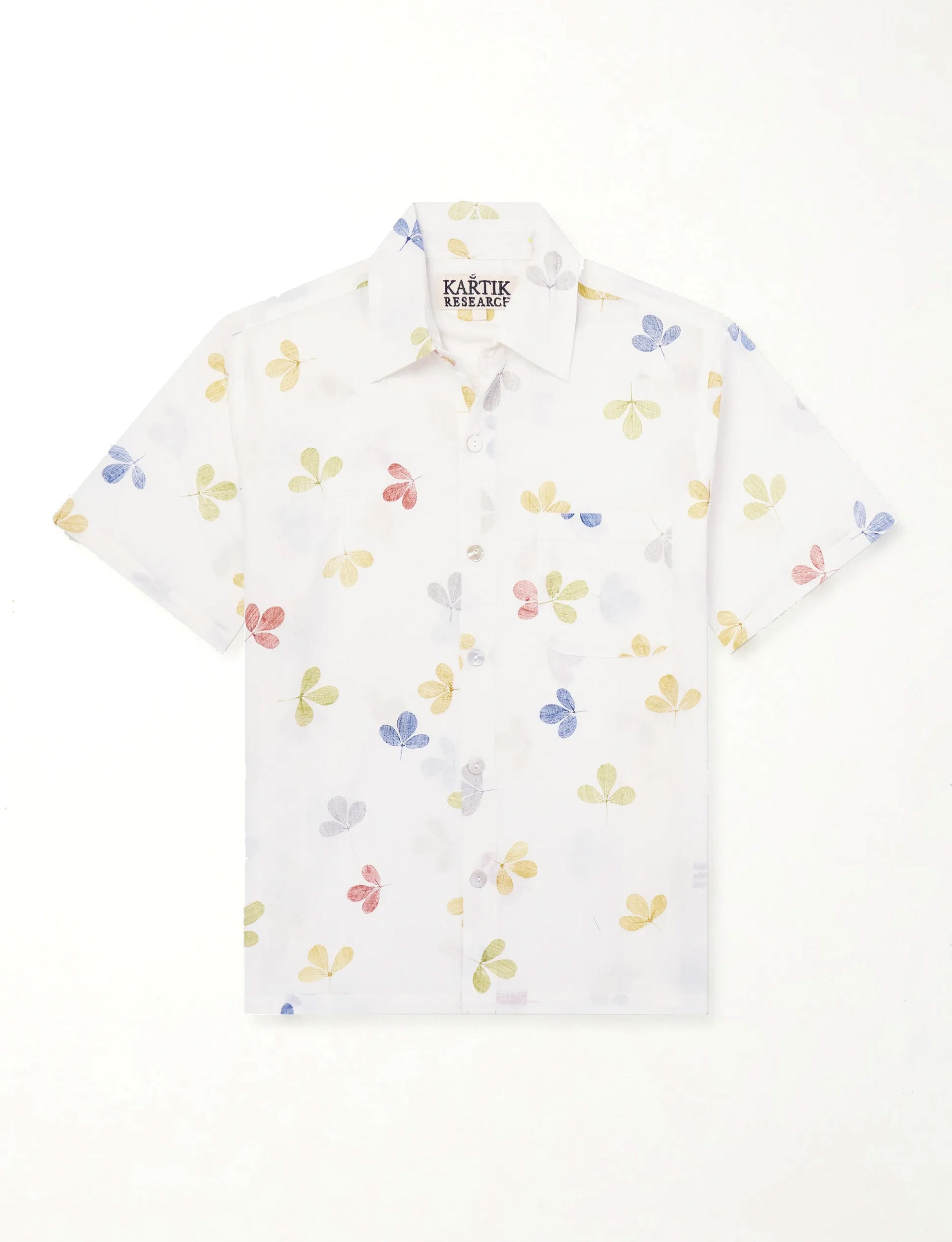 KARTIK RESEARCH Sultan Shirt Ecru/ Orange/ Red/ Green