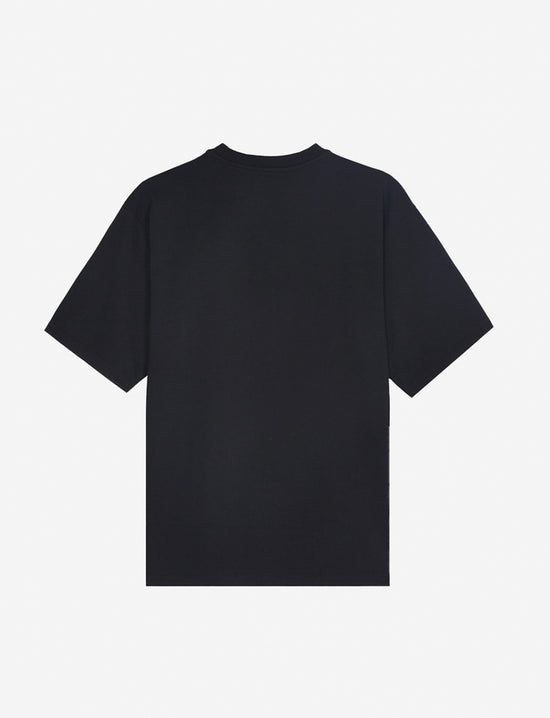 LATE CHECKOUT BLACK HOTEL LOGO TEE