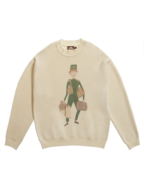 LATE CHECKOUT ISSA BELLBOY KNIT SWEATER