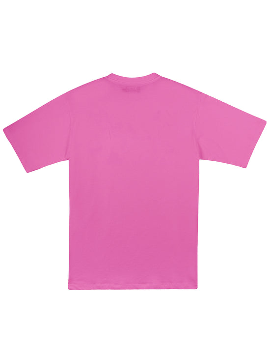LATE CHECKOUT Pink Logo Tee
