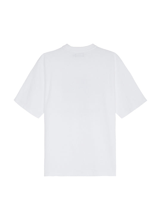 LATE CHECKOUT WHITE PINK LOGO TEE