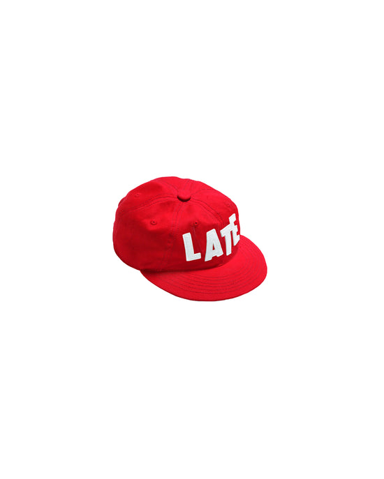 LATE CHECKOUT 6 PANEL RED CAP