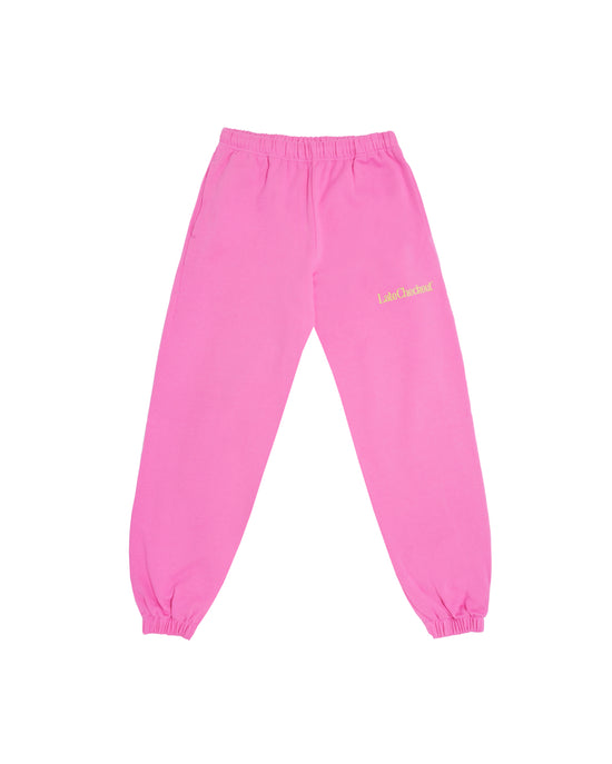 LATE CHECKOUT JOGGERS PINK
