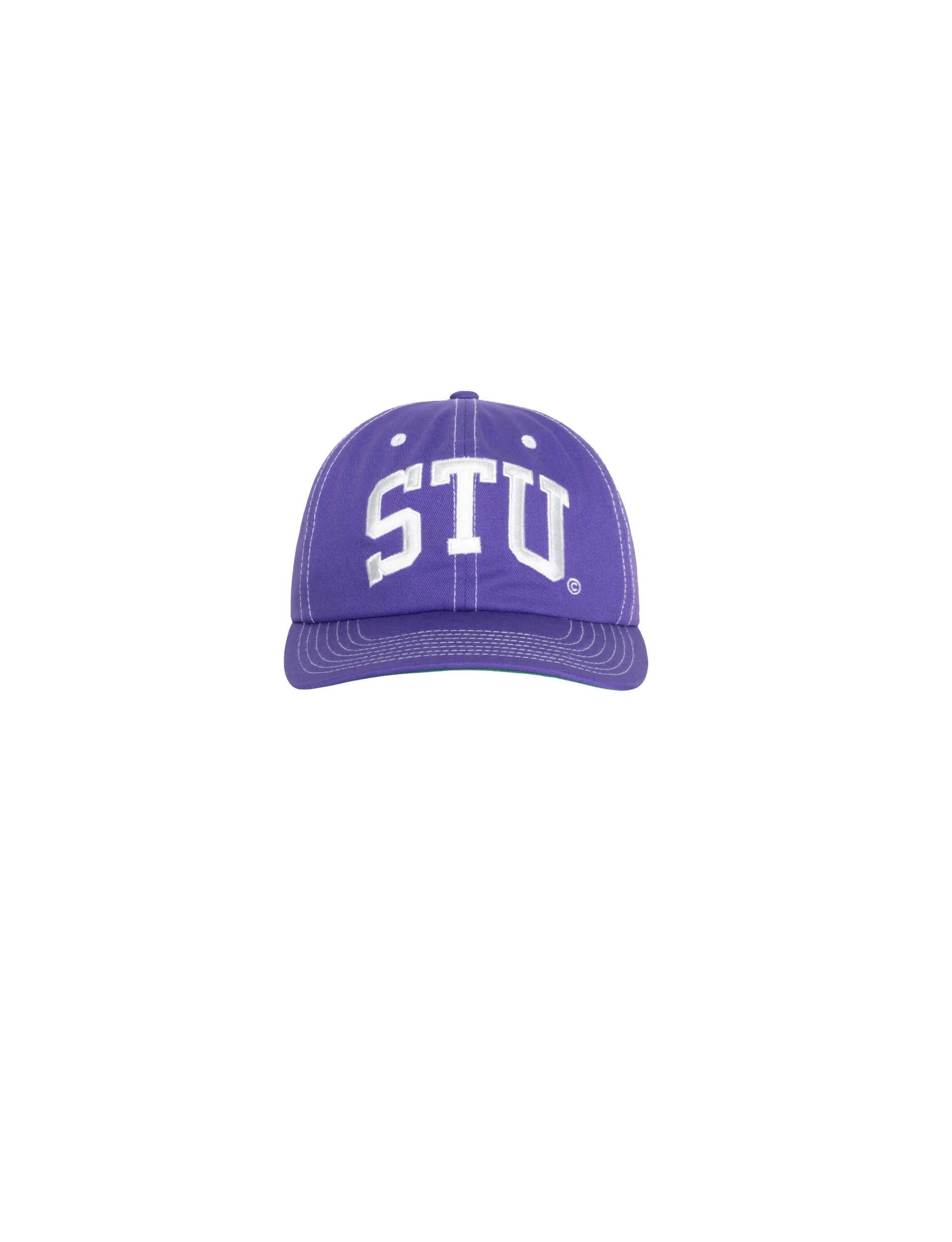 STÜSSY Stu Arch Strapback Cap purple