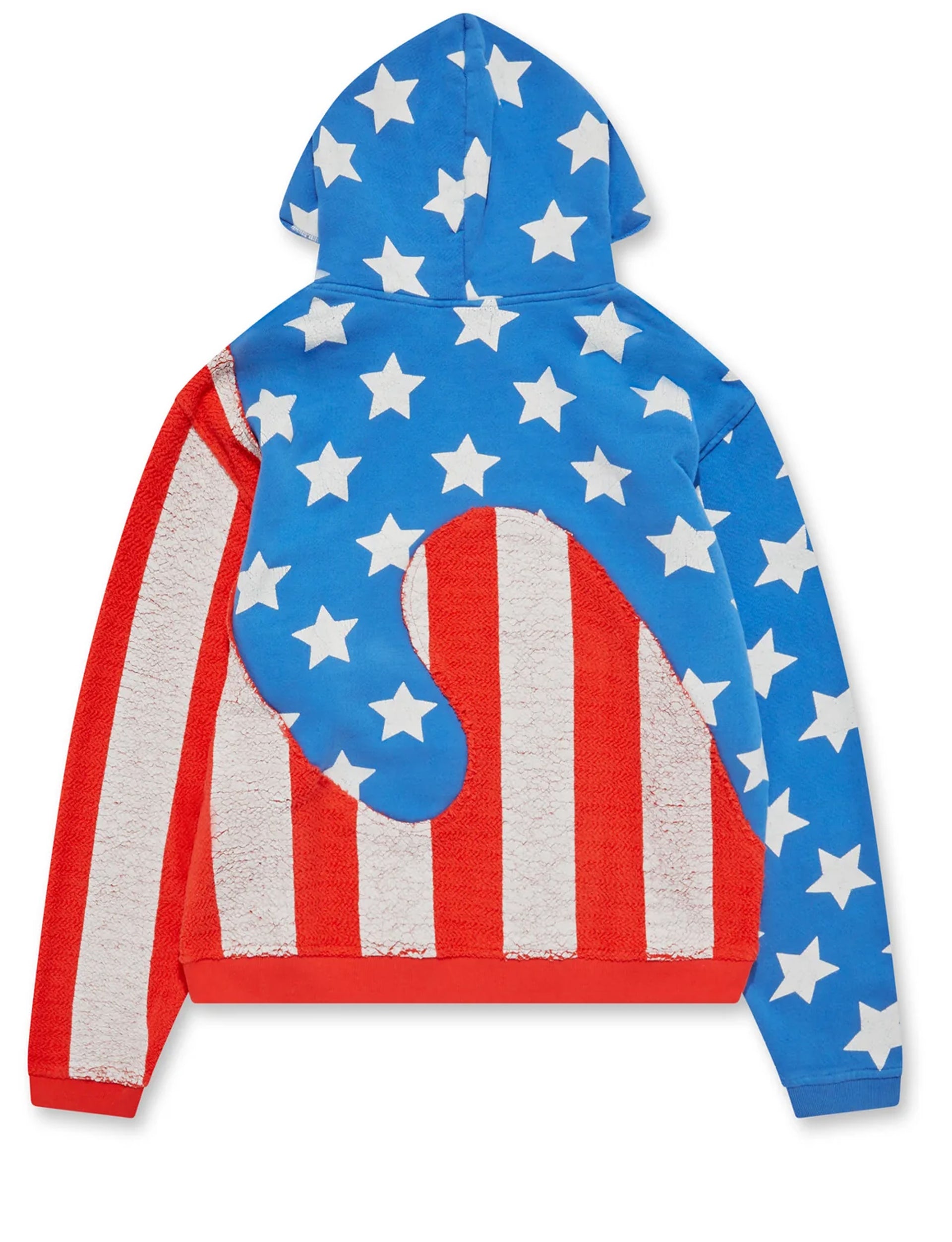 ERL UNISEX STARS AND STRIPES SWIRL HOODIE KNIT