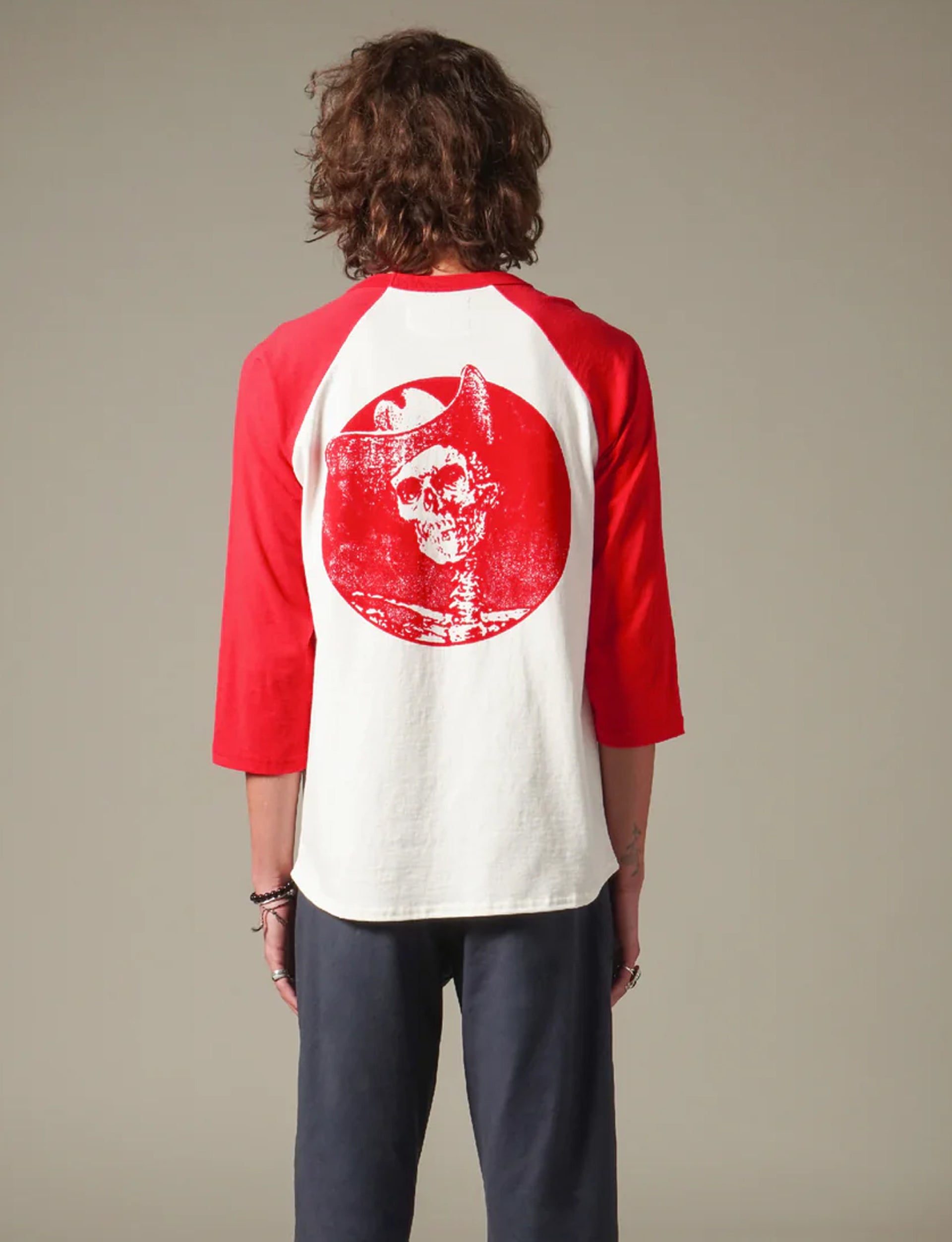 ONE OF THESE DAYS PASSED TIME RAGLAN BONE RED