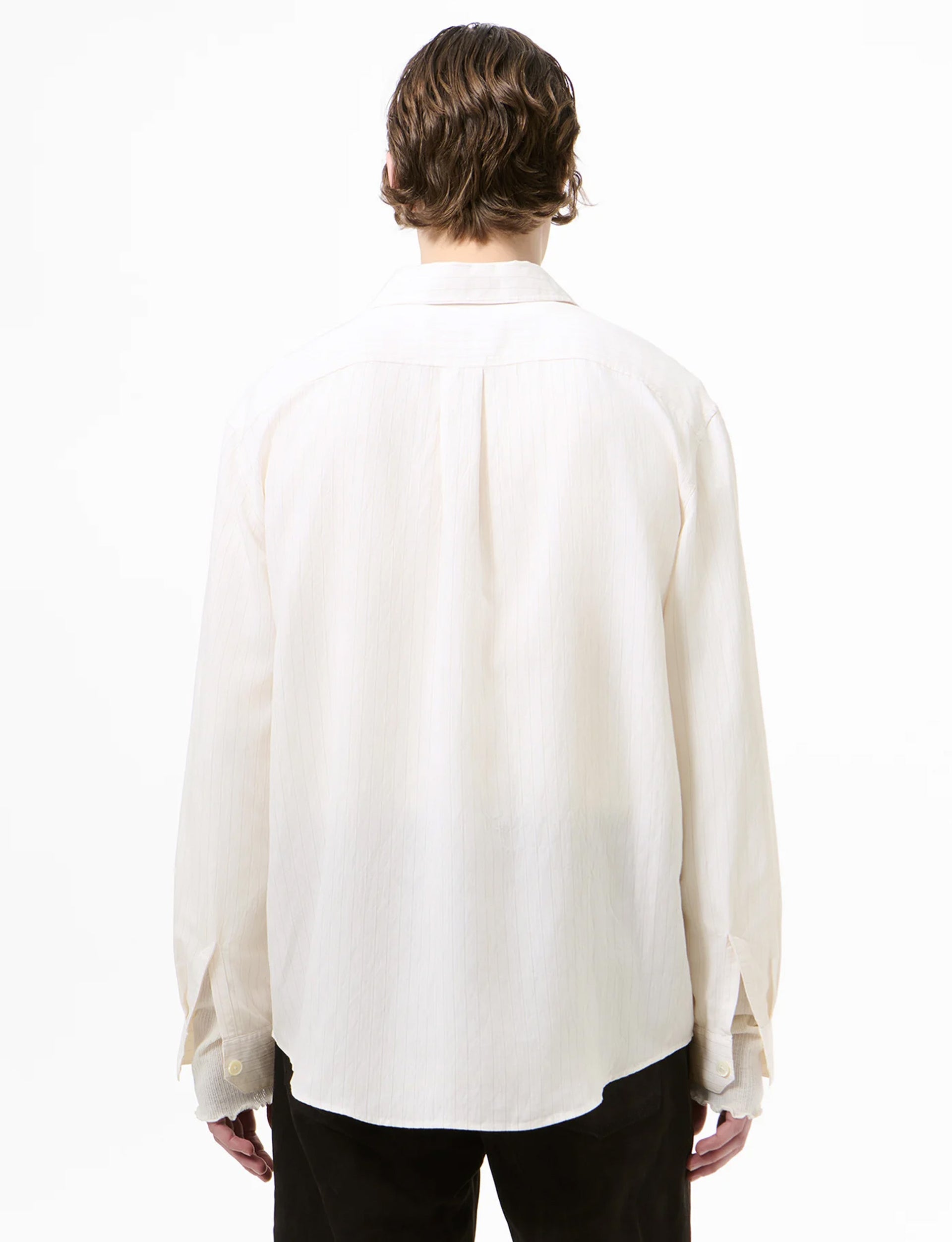 OUR LEGACY BEYOND SHIRT, Cream Stripe Ceremony Viscose