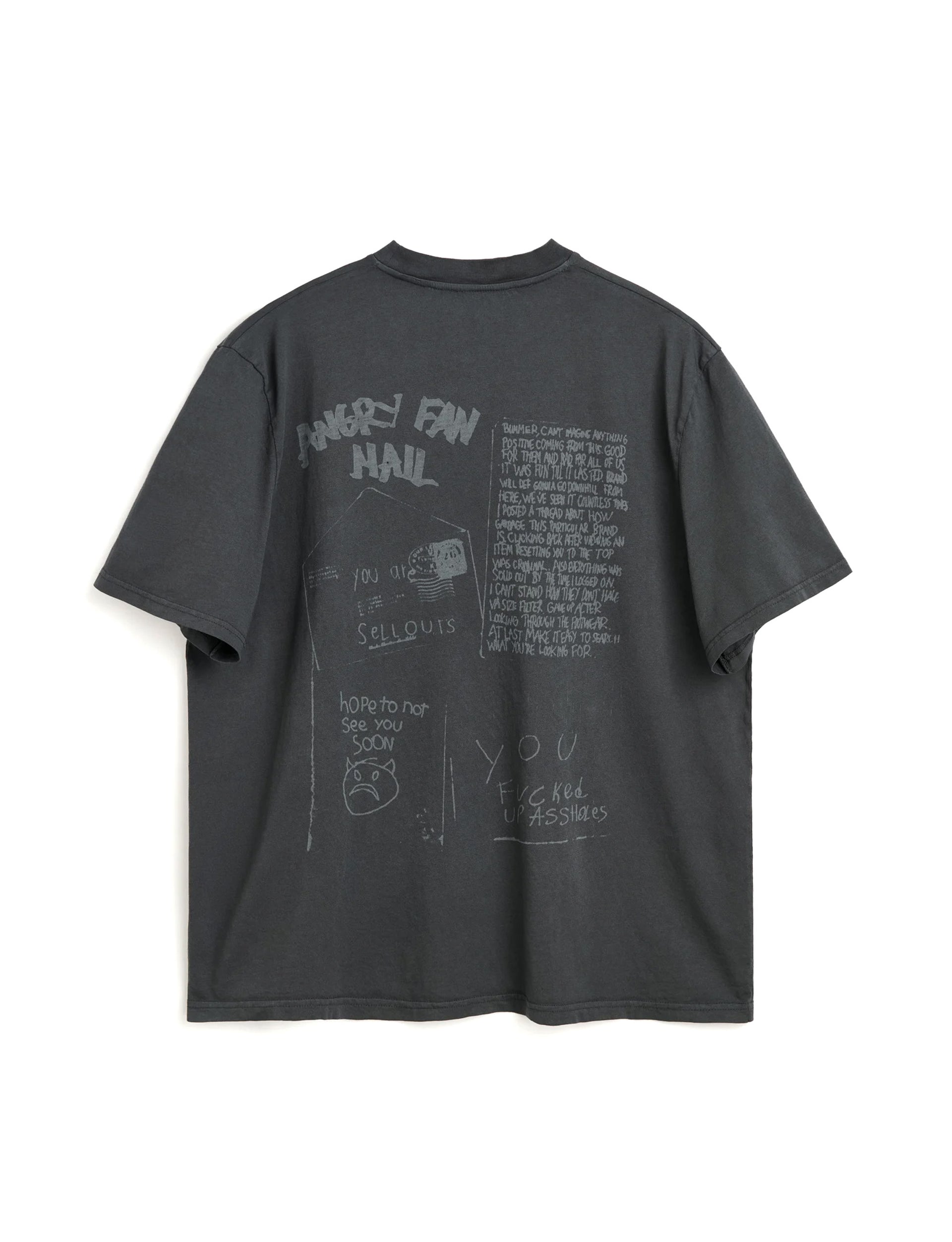 OUR LEGACY BOX T-SHIRT Angry Fan Mail Print