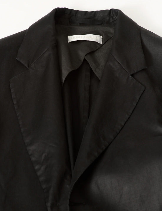 OUR LEGACY CLASSIC BLAZER, Lacquer Black Mirror Tencel