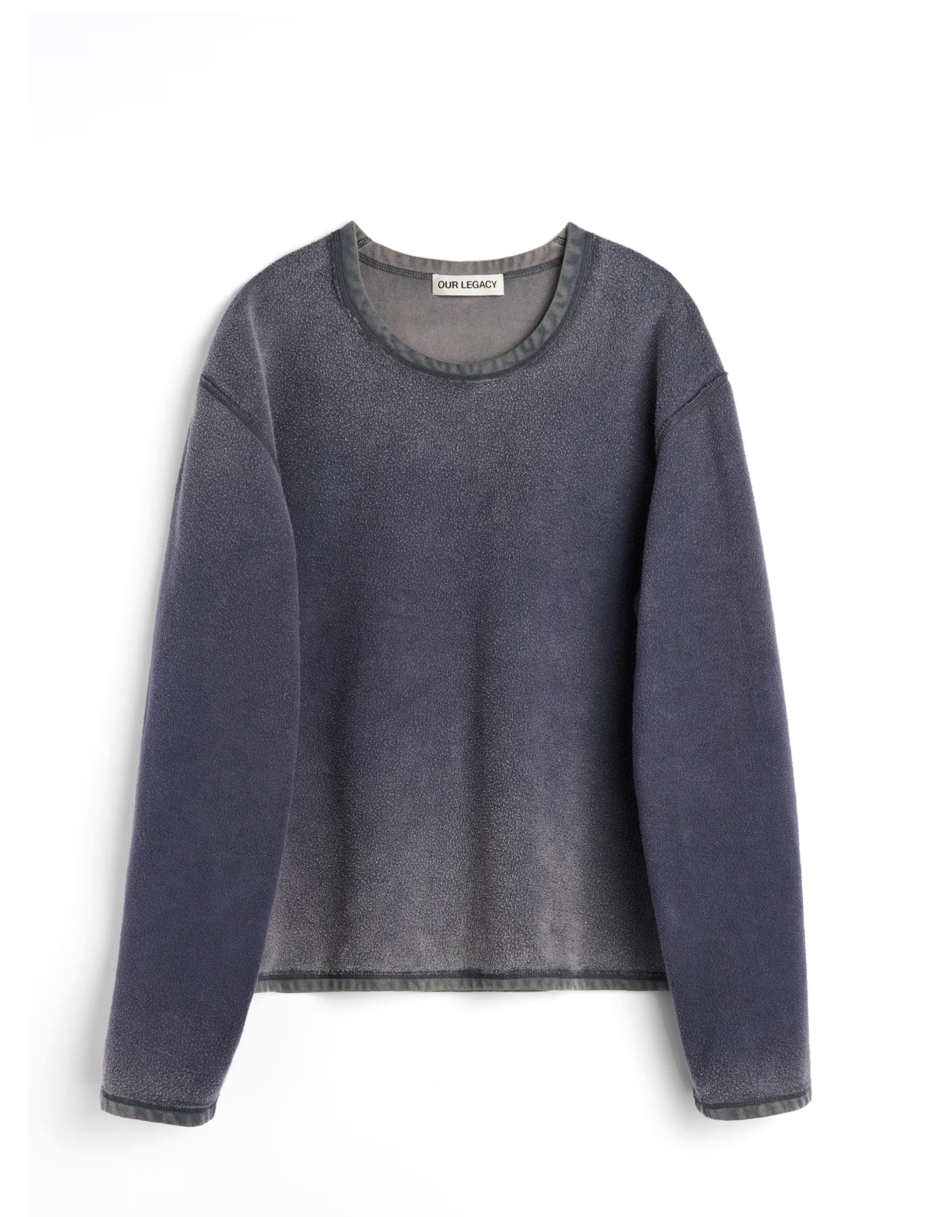 OUR LEGACY DOUBLE LOCK U NECK Grape Alloy Star Fleece