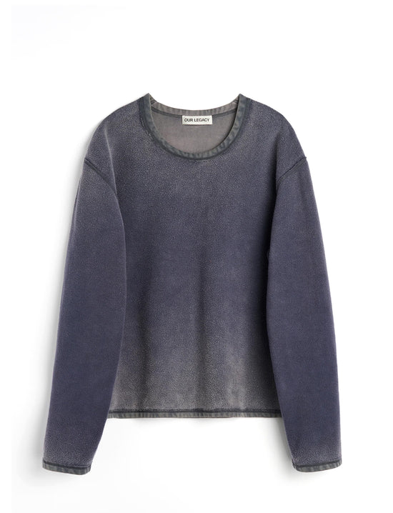 OUR LEGACY DOUBLE LOCK U NECK Grape Alloy Star Fleece