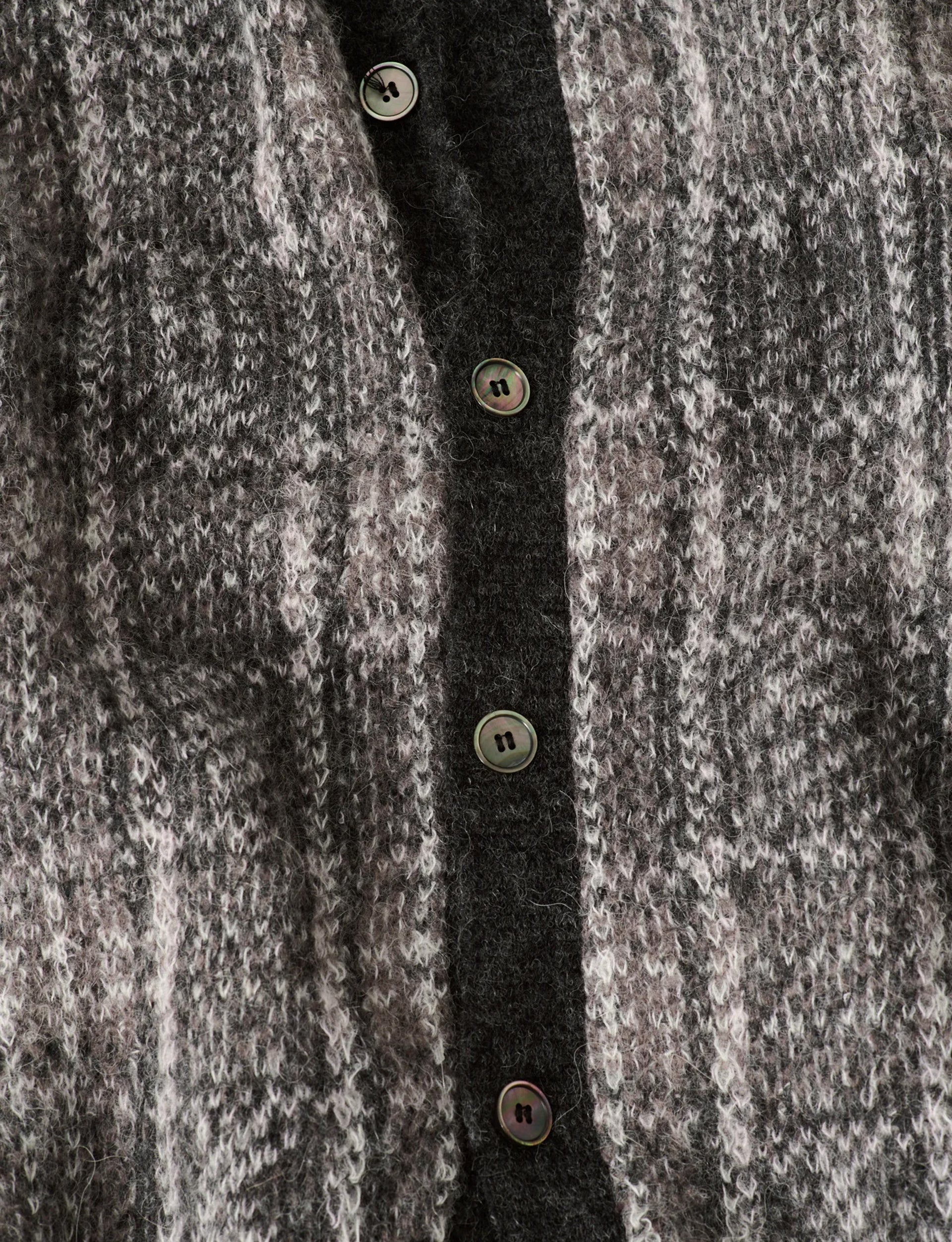 OUR LEGACY EVENING POLO Grand Check Fuzzy Alpaca