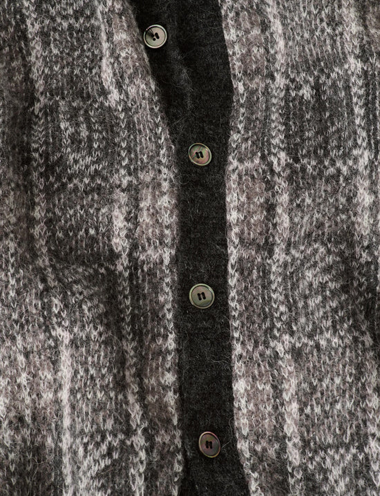 OUR LEGACY EVENING POLO Grand Check Fuzzy Alpaca