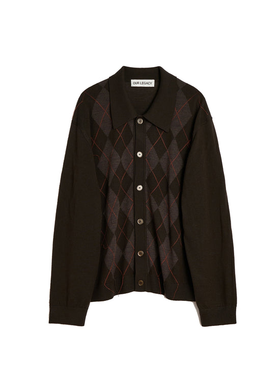 OUR LEGACY EVENIN POLO Pub Argyle Fine Wool