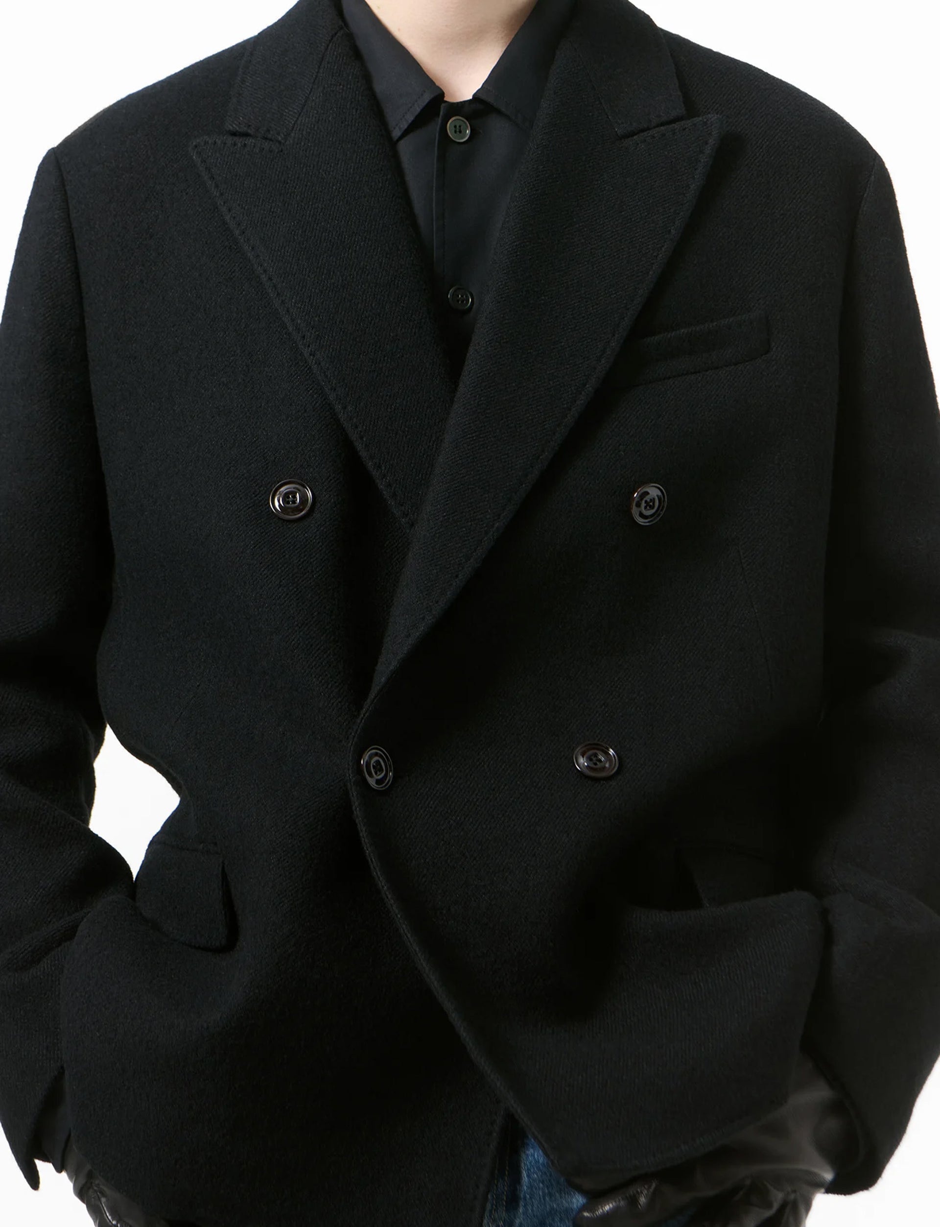 OUR LEGACY HALT BLAZER Miner Black Feral Wool