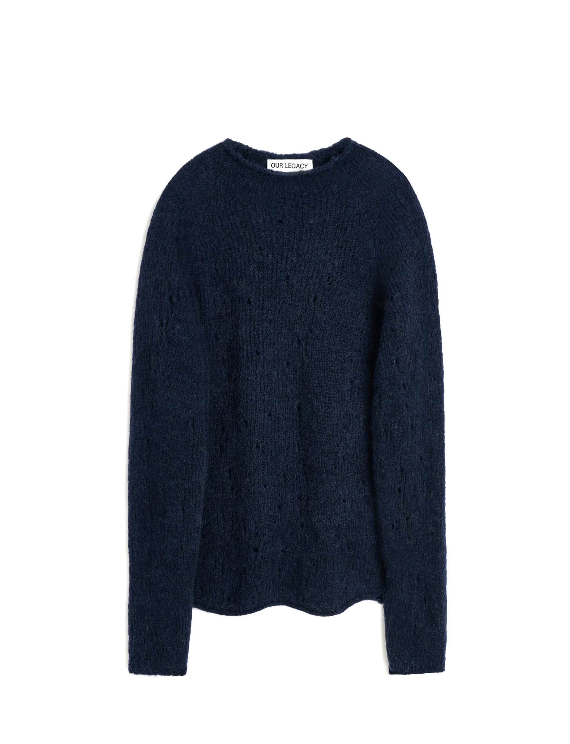 OUR LEGACY RIDER POPOVER Blended Blue Jagged Alpaca