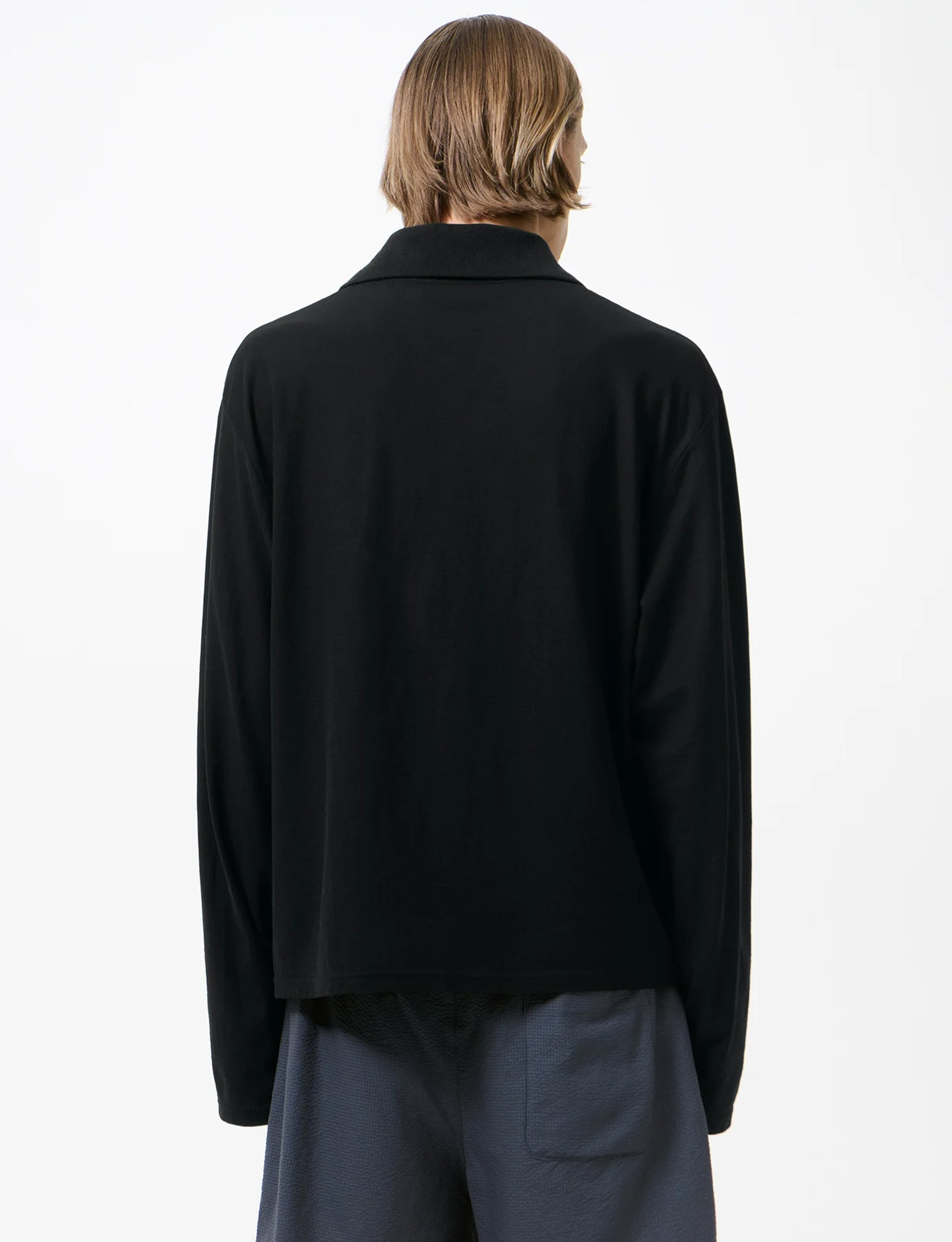 OUR LEGACY RUBY LONSLEEVE Black High Twist Jersey