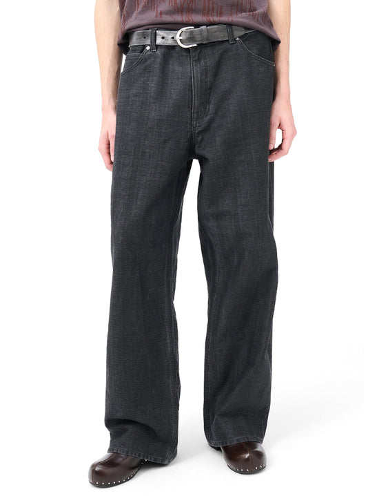 OUR LEGACY VAST CUT Black Coated Herringbone