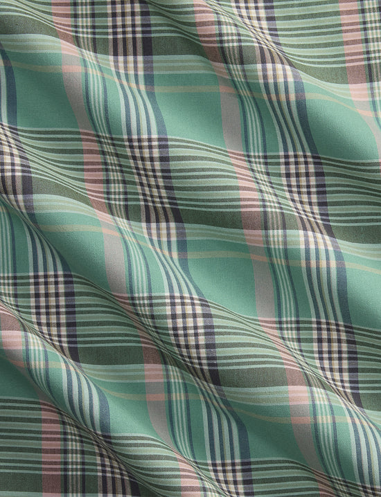 POLO RALPH LAUREN -LONG SLEEVE-SPORT SHIRT GREEN PINK MULTI