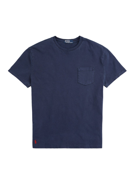 POLO RALPH LAUREN CLASSIC FIT JERSEY POCKET T-SHIRT NAVY