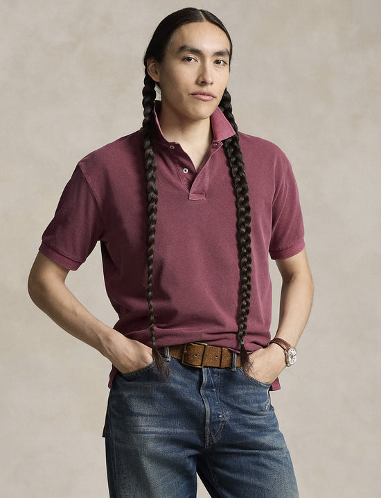 POLO RALPH LAUREN ORIGINAL FIT MESH POLO SHIRT RED CARPET