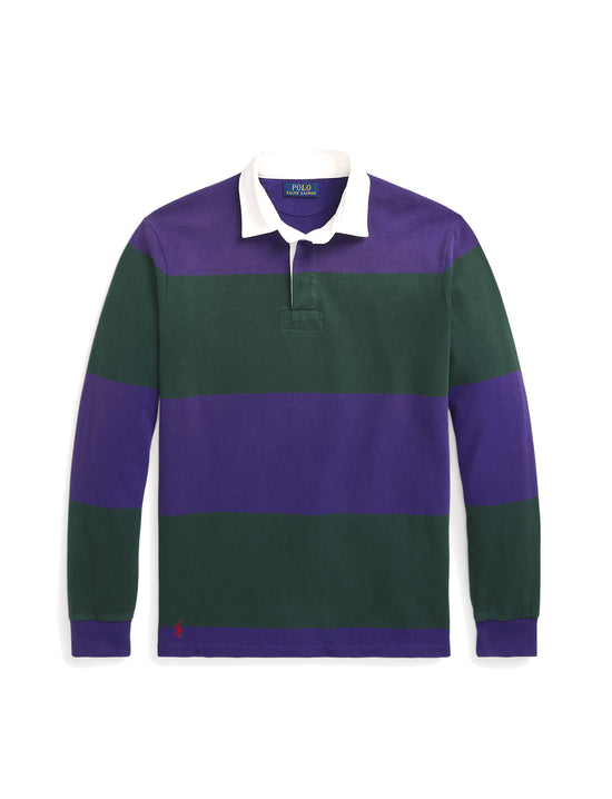 POLO RALPH LAUREN THE ICONIC RUGBY SHIRT MOSS AGATE/CHALET PURPLE