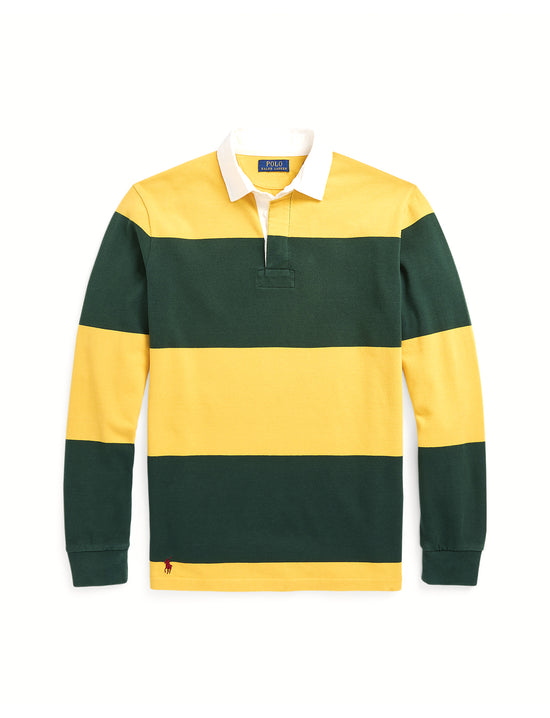 POLO RALPH LAUREN THE ICONIC RUGBY SHIRT MOSS AGATE/GOLD BUGLE