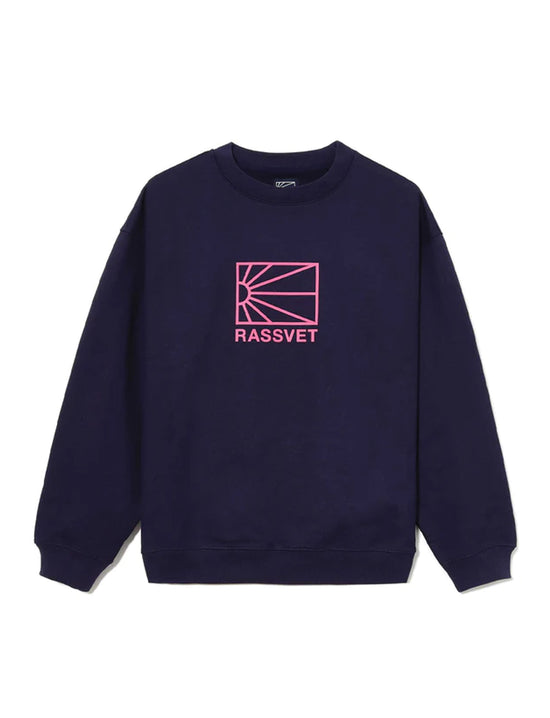 RASSVET LOGO SWEATSHIRT KNIT NAVY