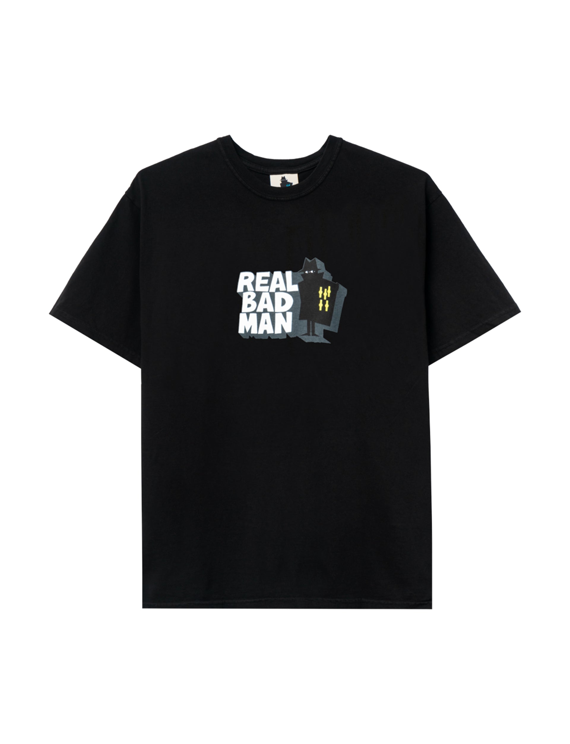 Real Bad Man Front Hitter Tee, black