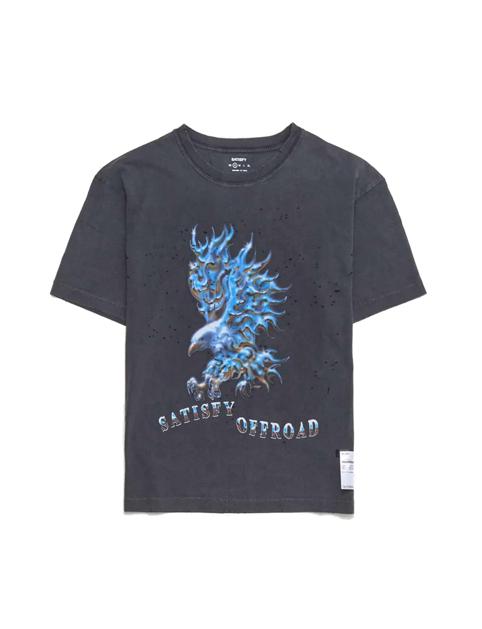SATISFY MothTech T-Shirt  EAGLE 11006-00A15 Aged Black