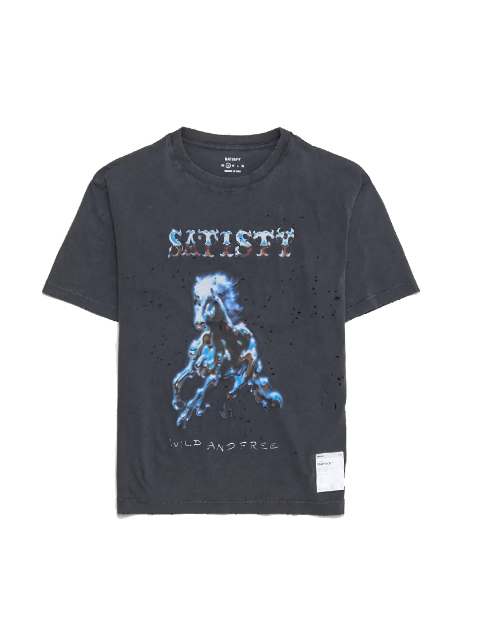 SATISFY MothTech T-Shirt  HORSE 11006-00A16 Aged Black