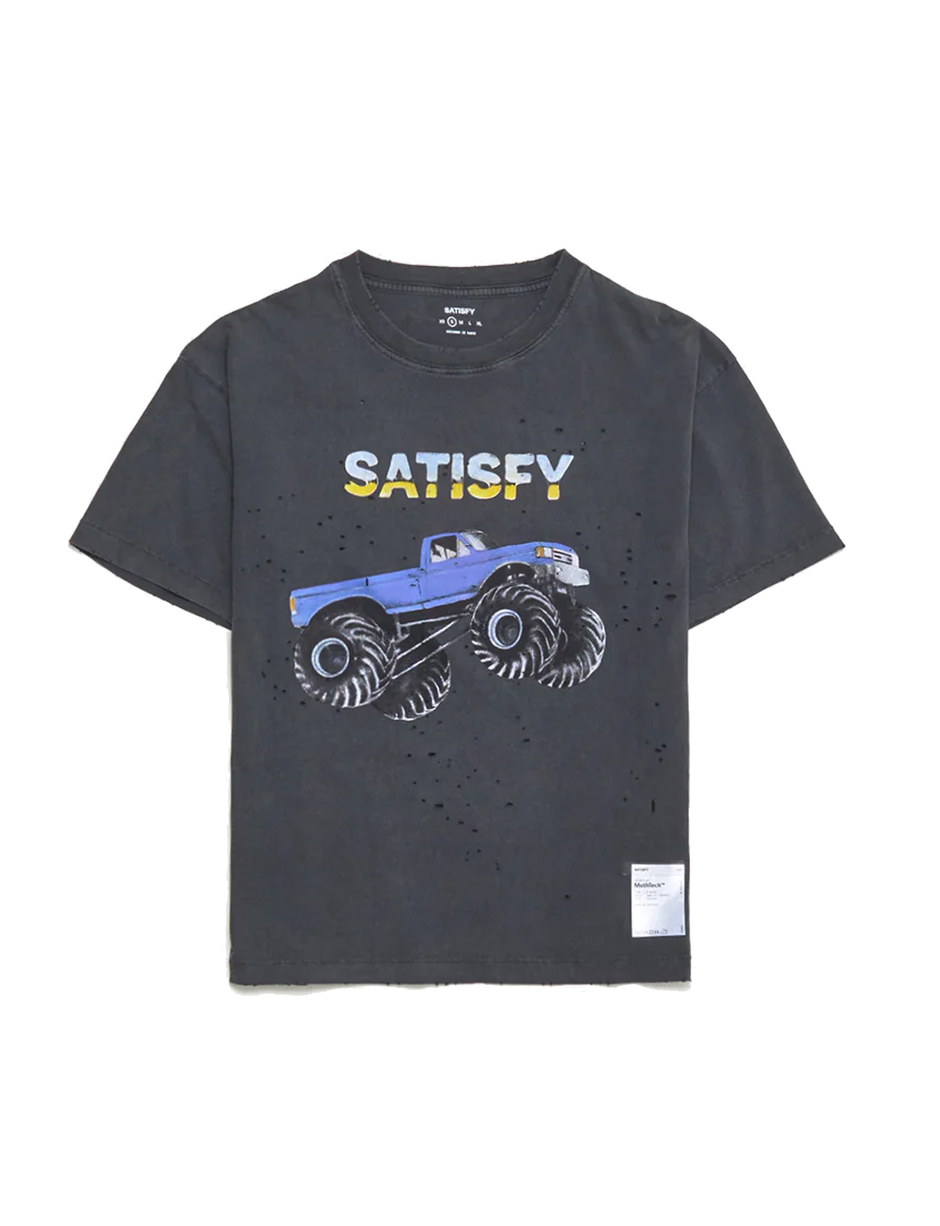 SATISFY MothTech T-Shirt  MONSTERTRUCK 11006-00A21 Aged Black
