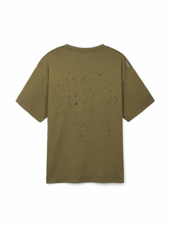 SATISFY MothTech™ T‑Shirt Sun Bleached Military Olive