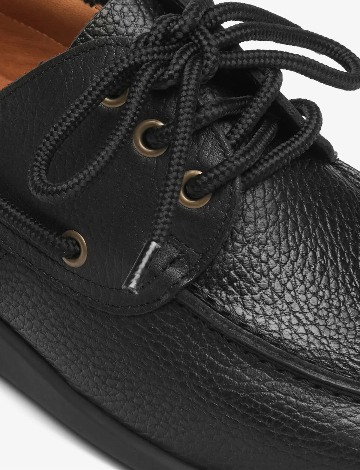 SEBAGO GARY JOBSON Black Men's Leather Boat Shoe