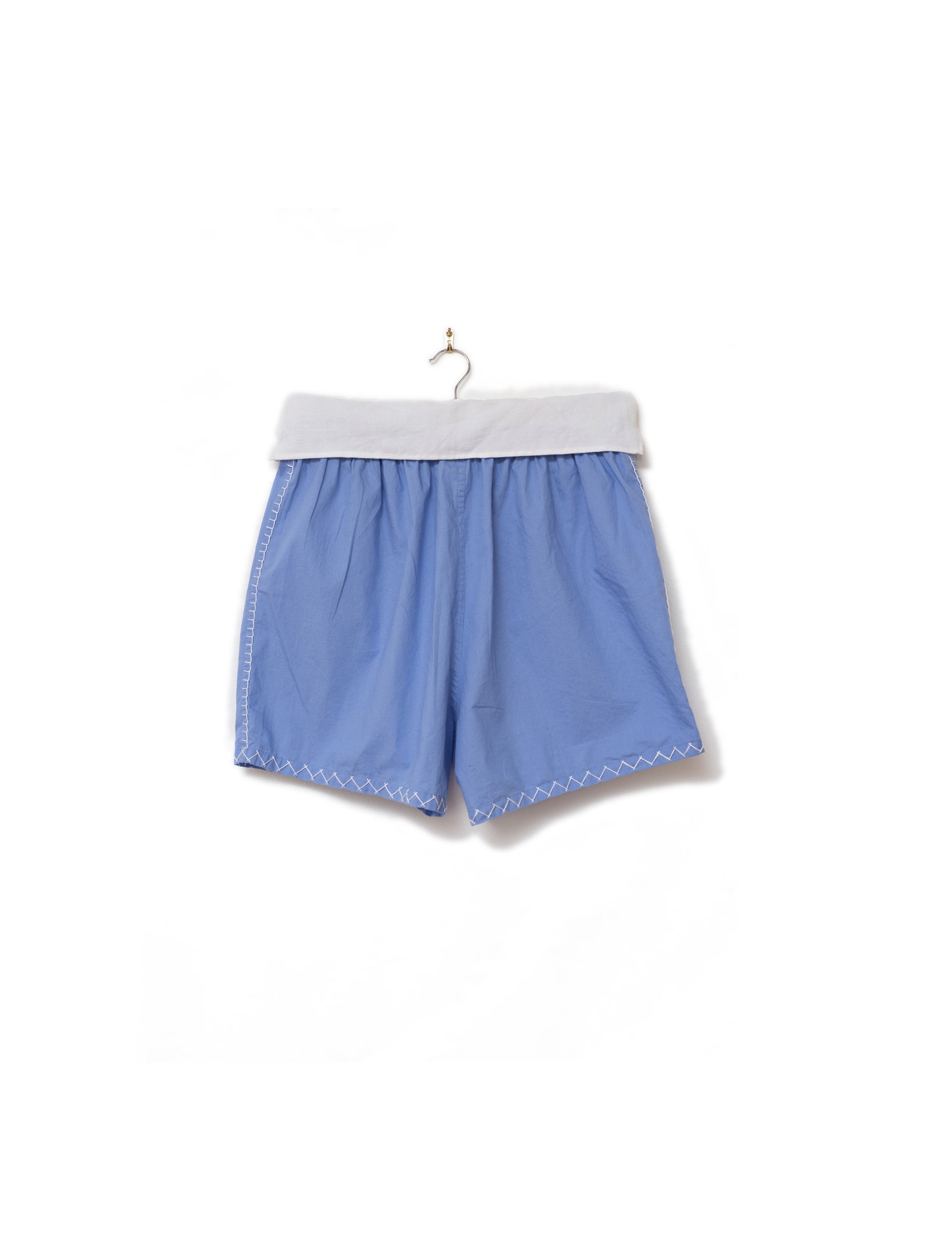 STUDIO PURAS BLUE EMBELLISHED SHORTS