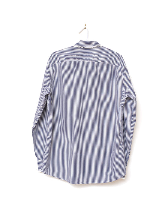 STUDIO PURAS BLUE STRIPES APPLIQUÉ SHIRT