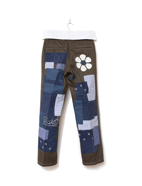 STUDIO PURAS KHAKIS PATCHWORK PANTS