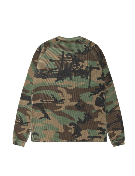 STÜSSY BASIC STÜSSY THERMAL woodland camo