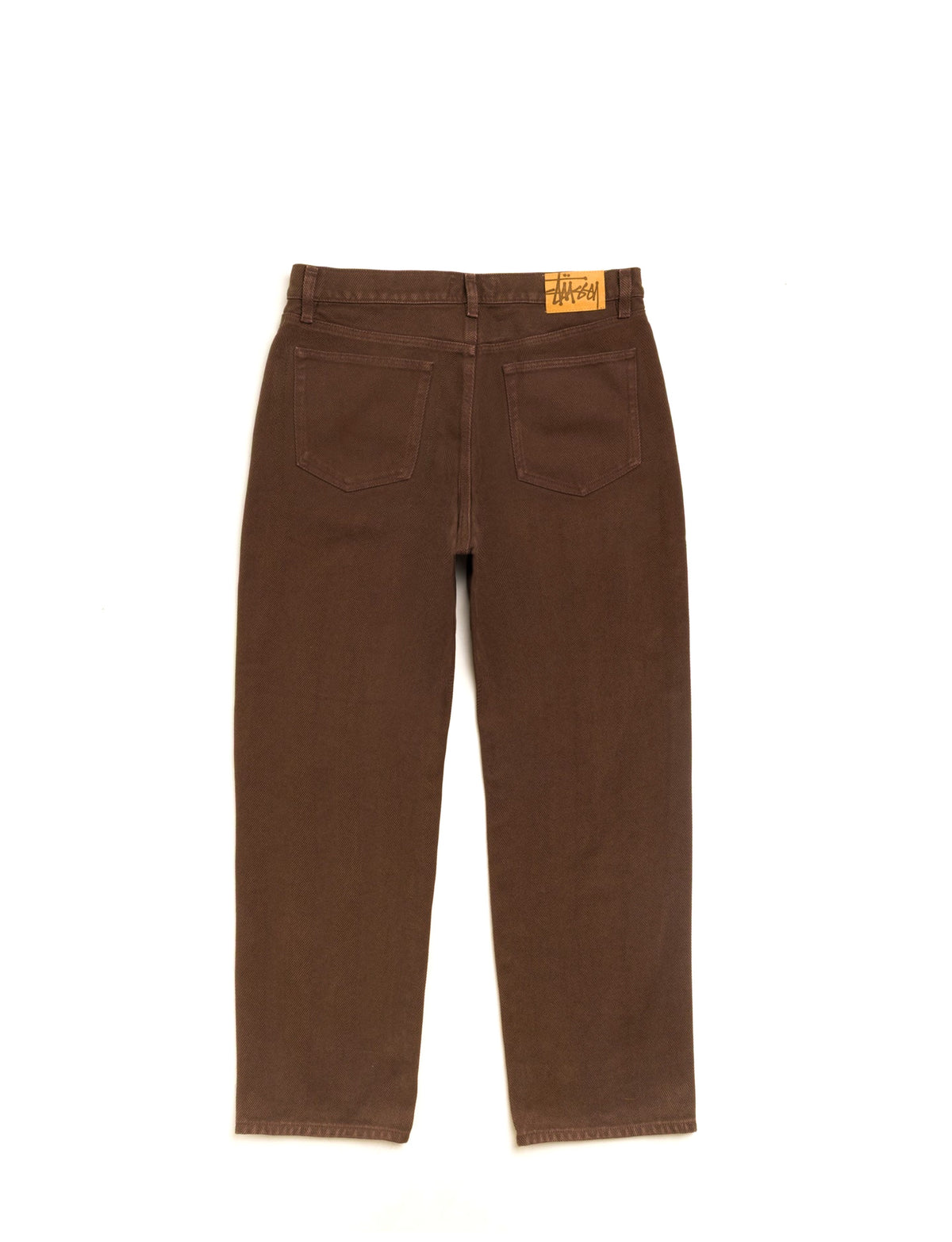 STÜSSY BIG OL' JEAN DENIM BROWN CHEVRON
