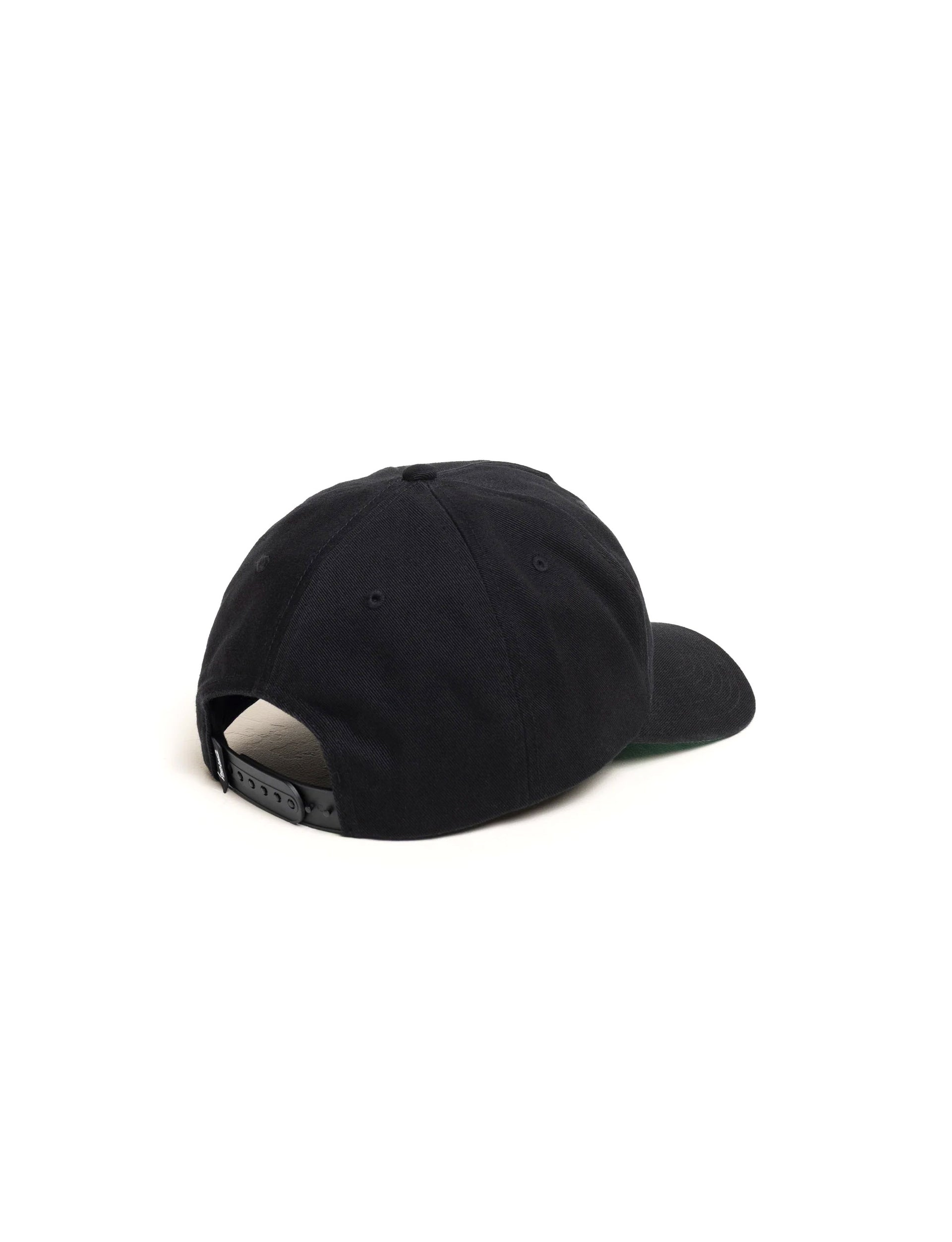 STÜSSY Big Stock Mid Depth Cap Shadow Black