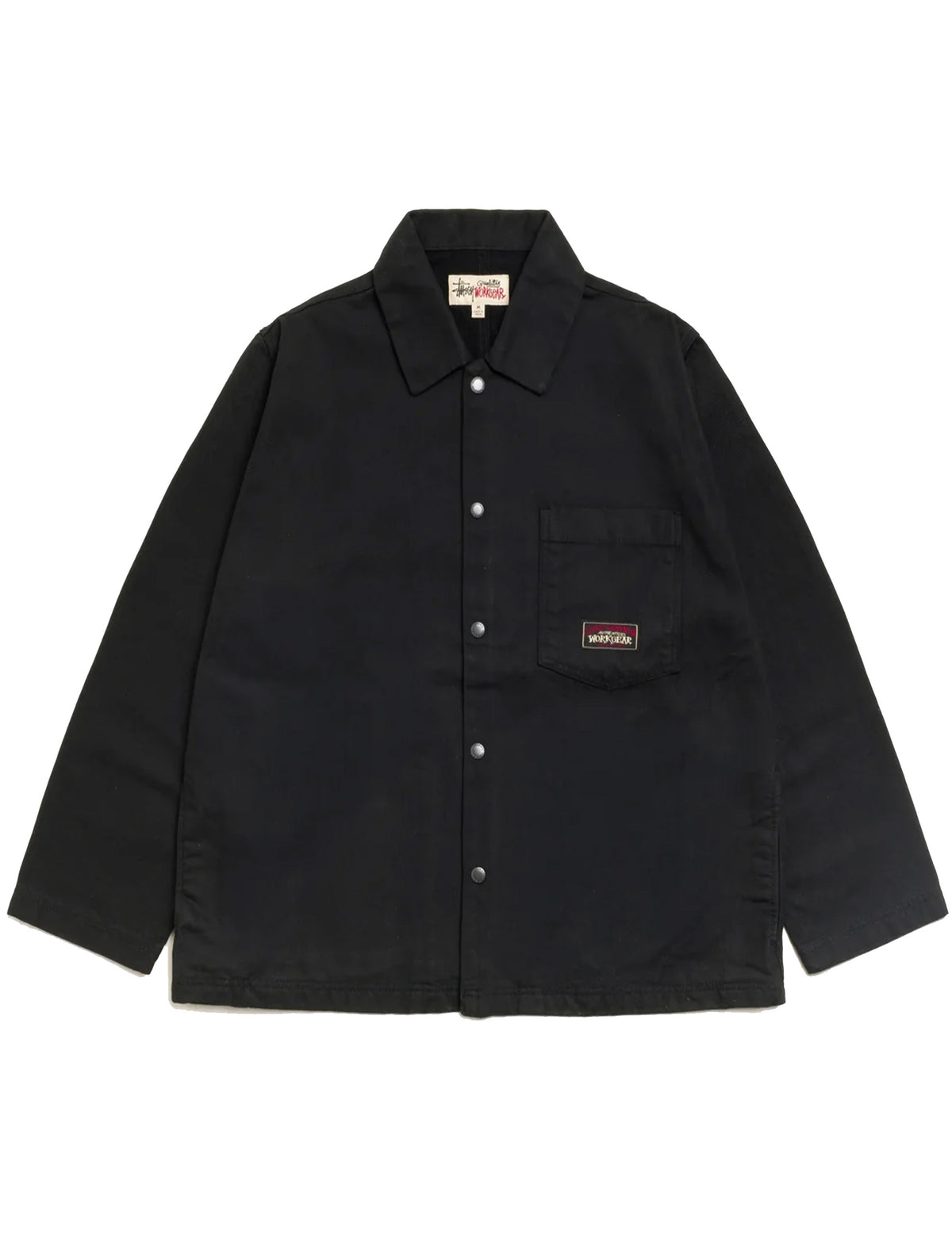STÜSSY CANVAS WORK OVERSHIRT BLACK