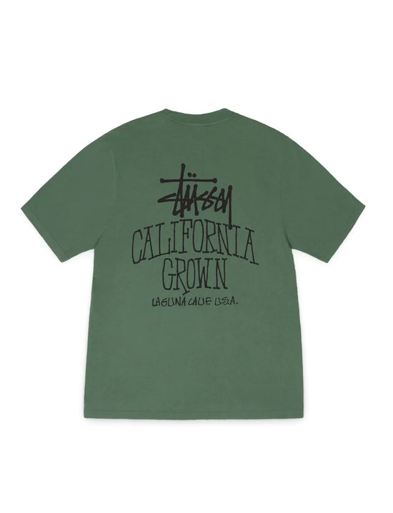 STÜSSY Cali Grown Pig.Dyed Tee PINE