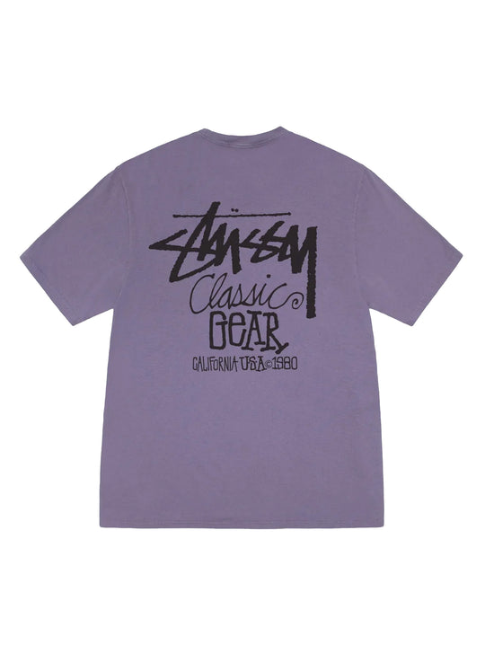 STÜSSY Classic Gear Pig. Dyed Tee GRAPE