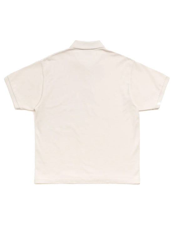 STÜSSY Classic Pique Polo OFF WHITE
