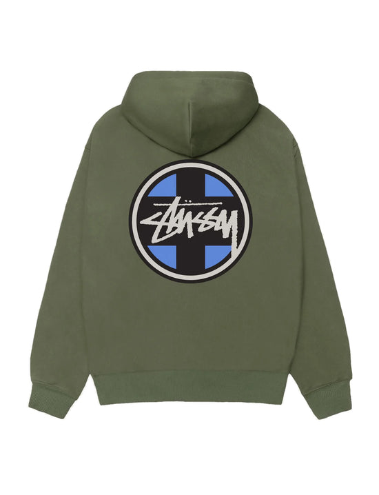 STÜSSY Cross Dot Hood Olive