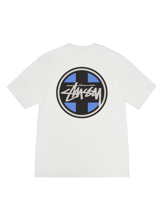 STÜSSY Cross Dot Pig. Dyed Tee Natural