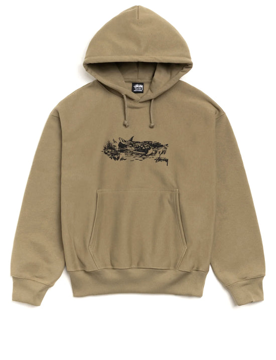 STÜSSY Fawn Hood ARMY