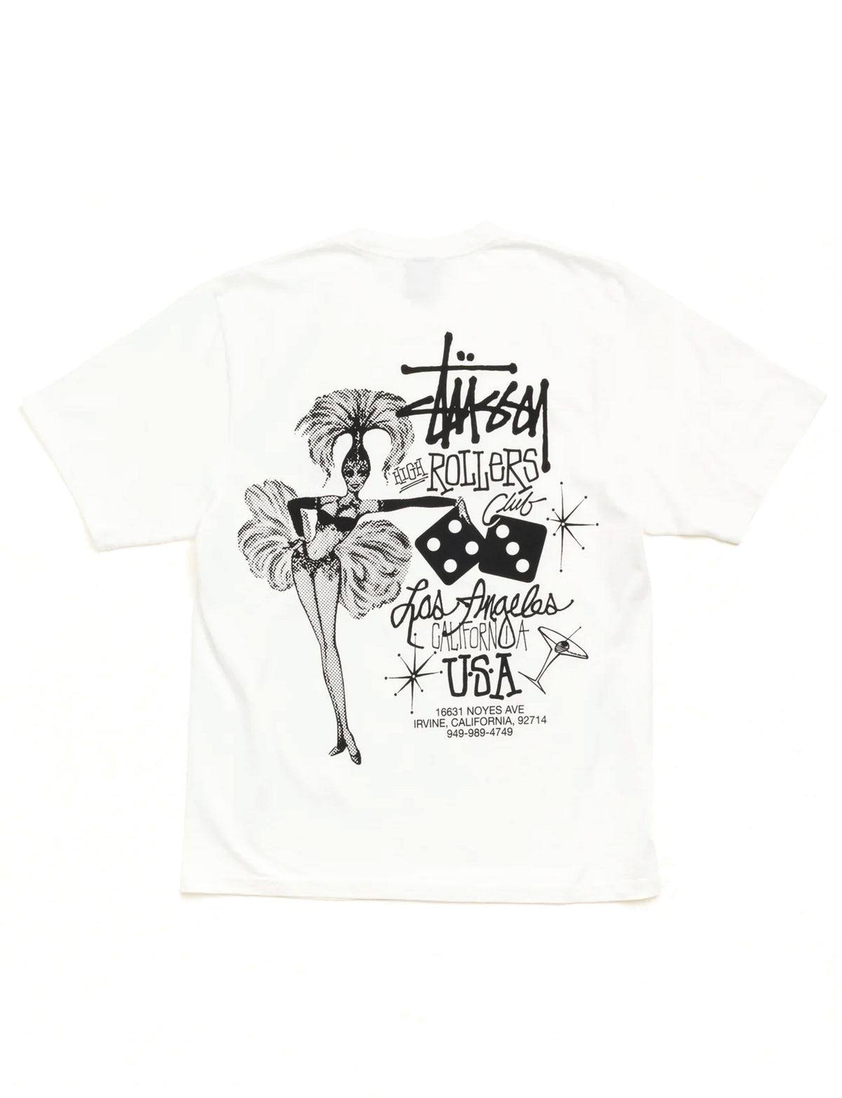 STÜSSY HIGH ROLLERS TEE NATURAL