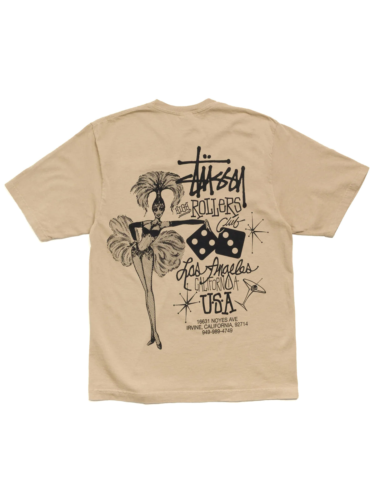 STÜSSY HIGH ROLLERS TEE ROCK